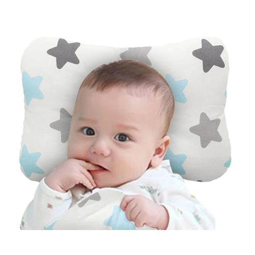 Soft Hypoallergenic Baby Head & Neck Support Organic Cotton Cover Machine Washable (Babystar Pink)