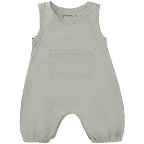 GUNAMUNA Unisex Pocket Romper, Toddler Ultra-Soft Fleece Daytime Bubble Jumpsuit w Diaper Zipper for Easy Changing