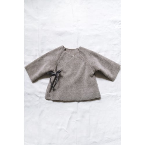 Fleece Kimono Jacket - Beige