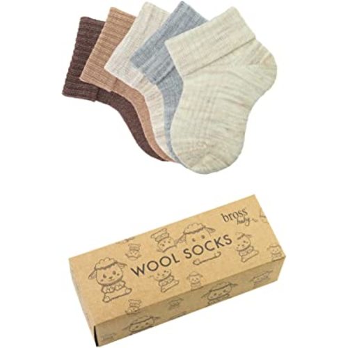 Baby Socks Pack Of 5 Newborn Socks Unisex Baby Wool Socks & Baby Girls Socks & Baby Boys Socks & Newborn & Infant and Toddler