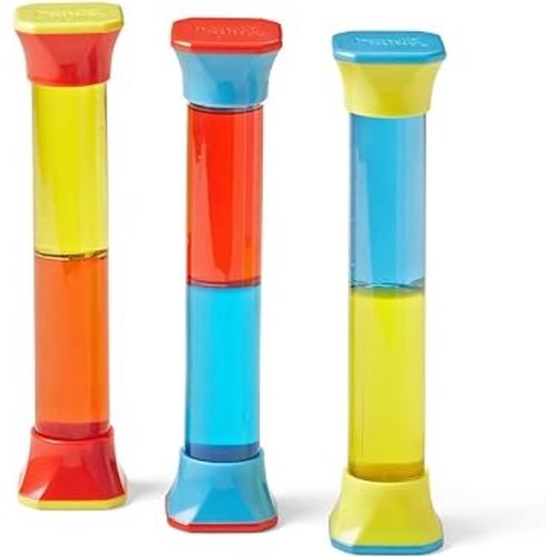 hand2mind ColorMix Sensory Tubes, Fidget Toys for Kids 3-5, Kids Anxiety Relief, Stress Toys for Kids, Sensory Play Therapy Toys for Counselors, Calm Down Corner Supplies, Calming Corner Classroom
