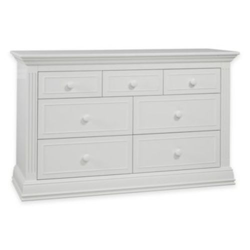 Sorelle Furniture Providence 7-Drawer Double Dresser in Vintage White