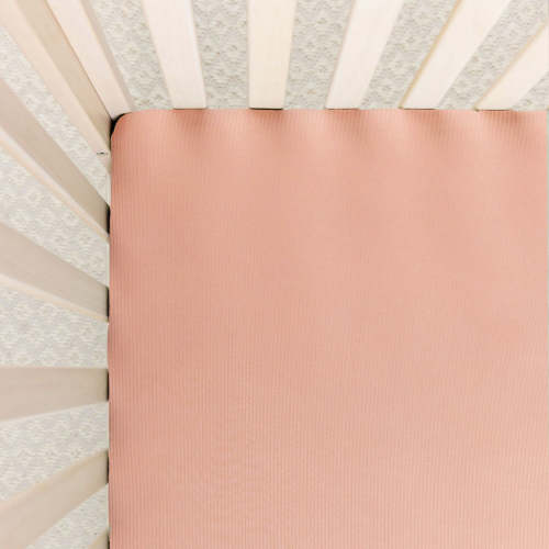 Audrey Ribbed Crib Sheet