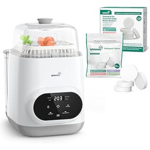 Grownsy EaseClean Bottle Washer Pro & 130pcs Detergent Washing Tablets