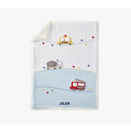 Things That Go Heirloom Baby Blanket | Pottery Barn Kids