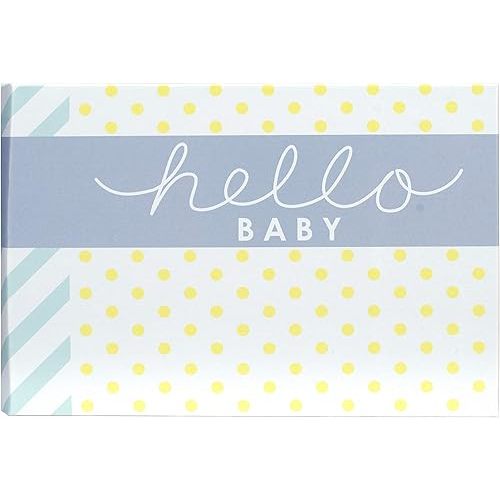 Malden International Designs Hello Baby Photo Album, 40-4x6, White
