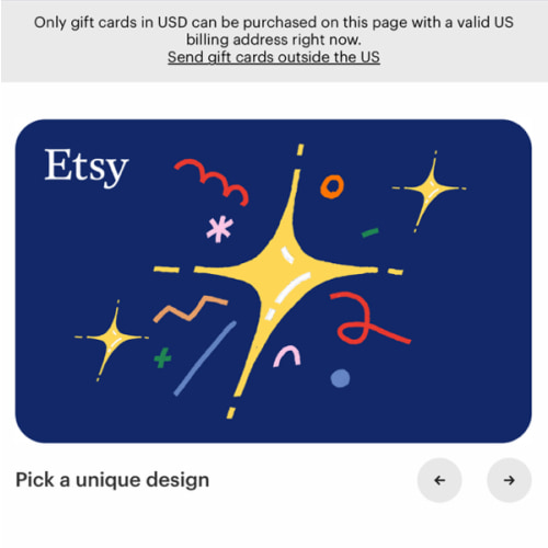 Etsy Gift Card