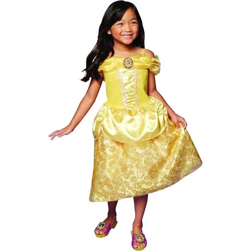 Disney Princess Belle Dress Costume for Girls, Perfect for Party, Halloween Or Pretend Play Dress Up