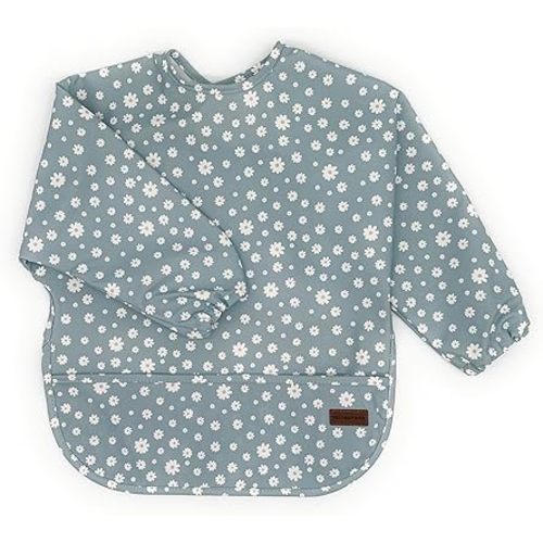 Amazon.com: HoneyPeas Long sleeve Bib for Girl Boy Baby Toddler 6-24 M Essential Must Have for Eating Feeding Baby Led Weaning Mess Free (Blue Daisy) : Baby