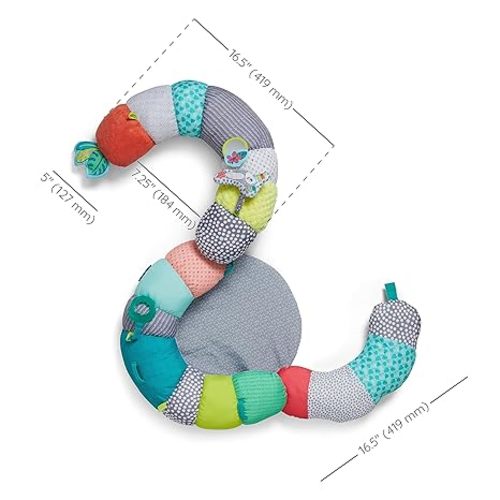 Infantino 2-in-1 Tummy Time & Seated Support, Baby Floor Seat for Tummy Time & Early Sitting, Soft, Supportive, Engaging Toys, Toucan