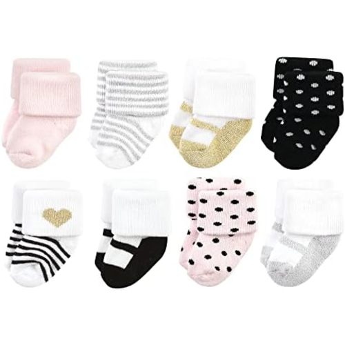 Hudson Baby Baby Cotton Rich Newborn and Terry Socks