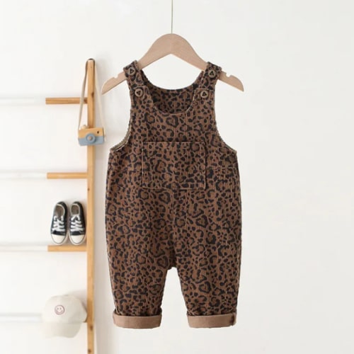 Baby Toddler Leopard Print Overalls