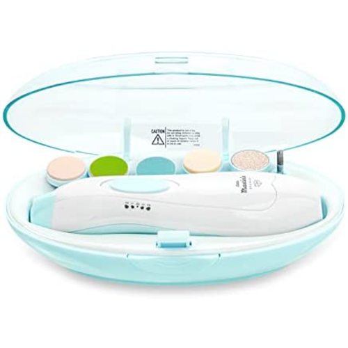Little Martin’s Drawer Baby Nail Trimmer File with Light - Safe Electric Nail Clippers Kit for Newborn Infant Toddler Kids Toes and Fingernails - Care, Polish and Trim - Battery Operated (AA)