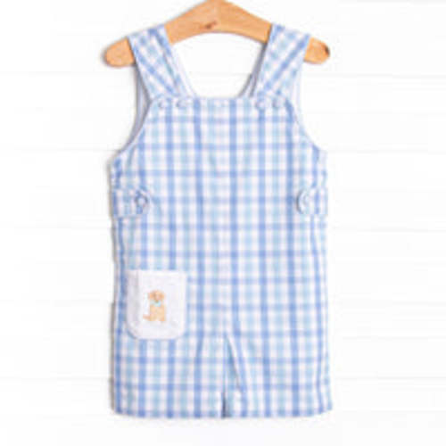 Bleu: Conway Embroidered Jon Jon, Blue – Stitchy Fish