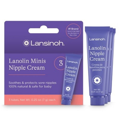 Lansinoh Lanolin Nipple Cream Breastfeeding Essentials - 0.25oz/3pk
