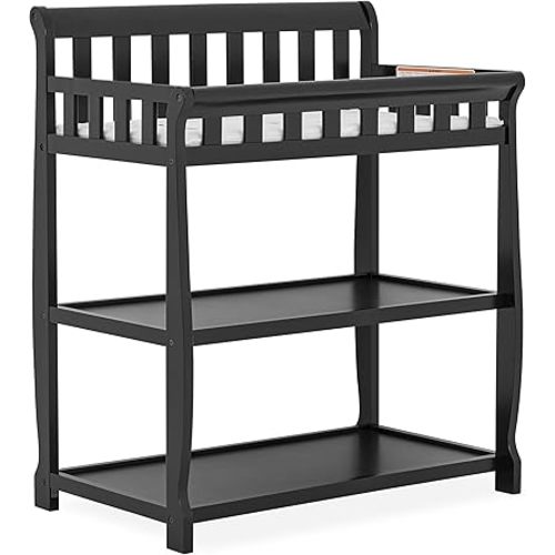 Dream On Me Ashton Changing Table, Black , 34x20x40 Inch (Pack of 1)