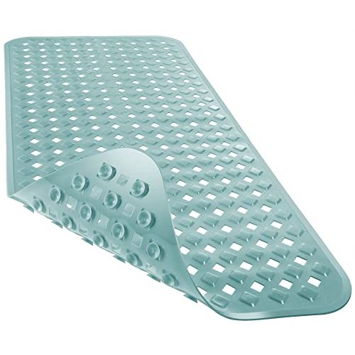 Yimobra Bathtub Mat Non Slip, 27.5x15.5 Inch Shower Mat with Drain Holes Suction Cups, Bath Mats for Inside Shower, Machine Washable, BPA, Latex, Phthalate Free, Mint Green