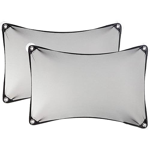 Dreambaby Stretch Adjustable Car Window Shades for Baby - Sun Shade for Side Windows - Universal Fit - 2pk