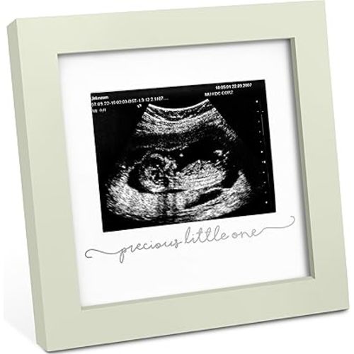KeaBabies Baby Sonogram Picture Frame - Modern Ultrasound Frame for Mom to Be, Pregnancy Announcement Sonogram Photo Frames, Gender Reveal for Expecting Parents, First Time Dad Gifts (Sage)