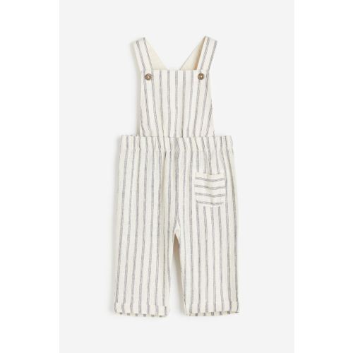 Linen-blend Overalls