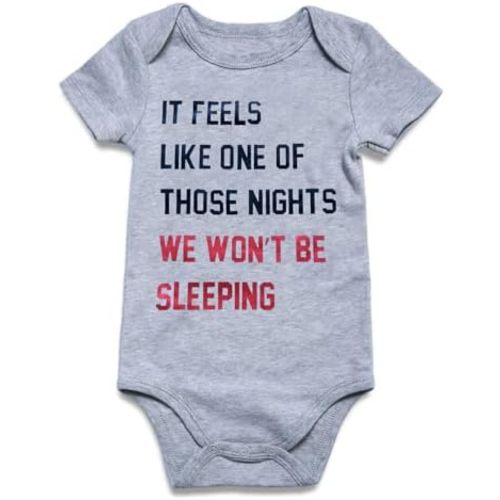 Baby Boys Girls Clothes Newborn Infant Romper Bodysuits Funny Outfit 0-12 Months
