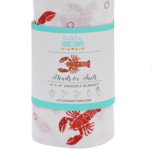 Heads & Tails Baby Muslin Swaddle: Soft Receiving Blanket – Little Hometown