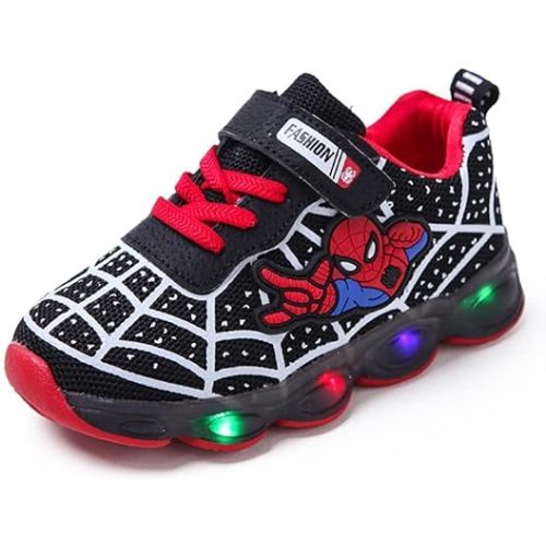 RAYCHY Children's Casual Shoes Boys Breathable Non-Slip Light Sneakers Unisex Luminous Sneakers for Girls Sport Running Shoes