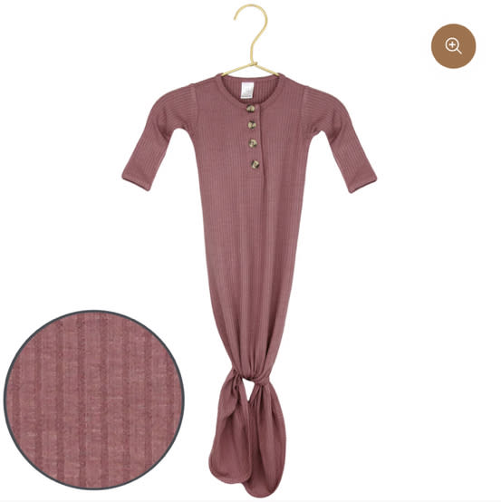 Marjorie Ribbed Knotted Gown