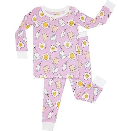 Little Sleepies Two-Piece Pajama Set for Boys & Girls, Soft Viscose from Bamboo, Snug Matching Family PJs, Toddler to Teen