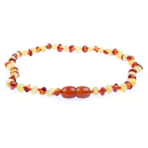 Baltic Amber Necklace - Milk + Cognac - Children's