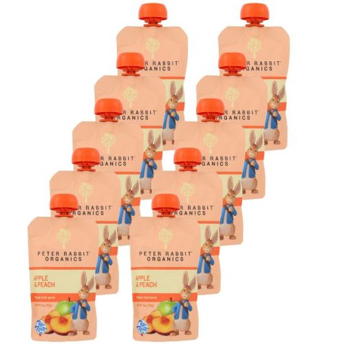Peter Rabbit Organics Apple & Peach Puree - Case of 10/4 oz