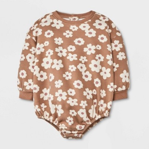 Grayson Collective Baby Girls' Bubble Floral Romper, Size: 0-3M