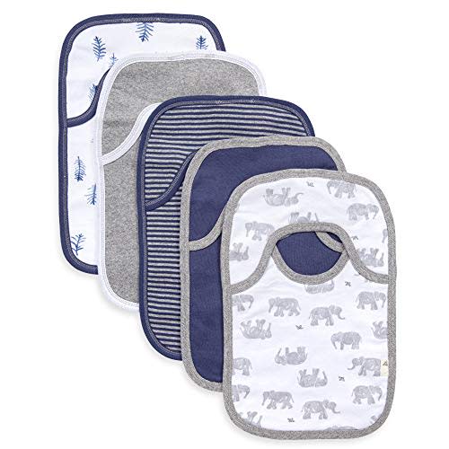 Burt's Bees Baby Unisex Baby Bibs, Lap Shoulder Drool Cloths