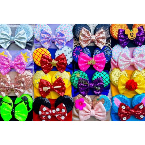 Baby Mouse Ears Headband / Mouse Ears Head band for Baby / Infant Bow with Ears