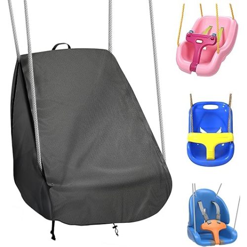Outdoor Toddler Swing Seat Cover for Baby Swing Seat,Outdoor Baby Swing Cover,Black