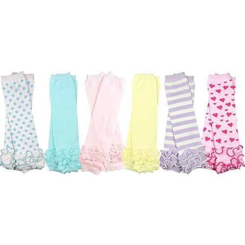 juDanzy Newborn 6 Pack Baby Leg Warmers