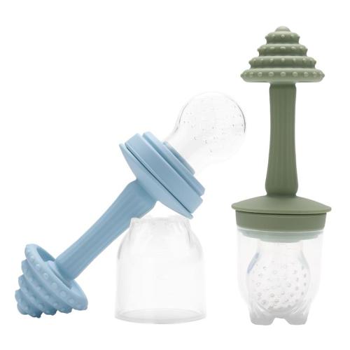 2packs Silicone Baby Fruit Feeder, Soft Silicone Feeding Set - TikTok Shop
