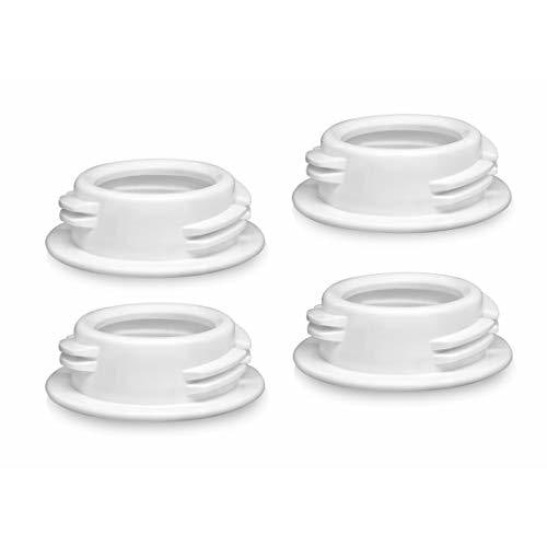 Maymom Baby Bottle Thread Changer or Bottle Converter; Compatible with Spectra S1 S2 Pumps Wide Mouth Flanges to use Medela Ameda Lifefactory Bottles, Dr. Brown Narrow Neck Bottles
