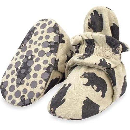Zutano Unisex Organic Cotton Baby Booties With Gripper Soles
