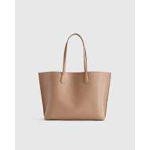 Italian Leather Triple Compartment Shopper Tote