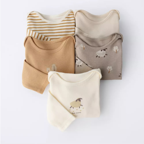 FIVE-PACK OF SHEEP BODYSUITS - Multicolored | ZARA United States