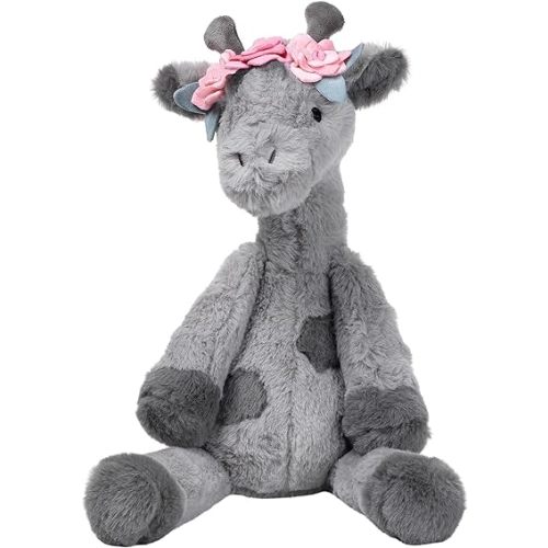 Lambs & Ivy Giraffe and a Half Gray Plush Stuffed Animal Toy - Skylar