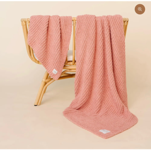 Chenille Blanket - Rose - Small & Large