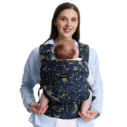 Momcozy Baby Carrier Newborn to Toddler - Ergonomic, Cozy and Lightweight Infant Carrier for 7-44lbs, Effortless to Put On, Ideal for Hands-Free Parenting, Enhanced Lumbar Support, Baby Carrier Newborn to Toddler - Starry Sky