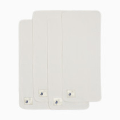 Small Story Burp Cloth (4 Pack) - White