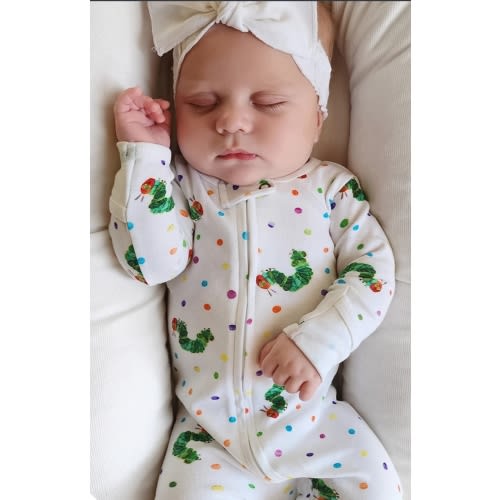Organic 2-Way Zipper Footie in Caterpillar – L'ovedbaby