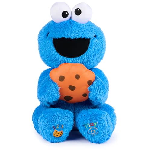GUND Sesame Street Official Peek-a-Boo Cookie Monster Plush, Stuffed Animal Sensory Toy for Babies and Toddlers, Ages 1 and Up, Blue, 11”