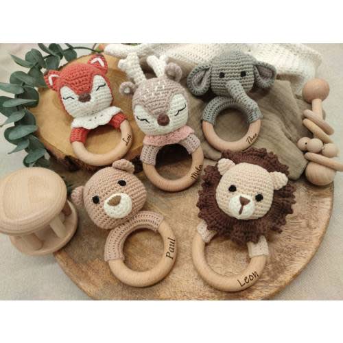 Grasping toy | Teething ring | Rattle | Various motifs