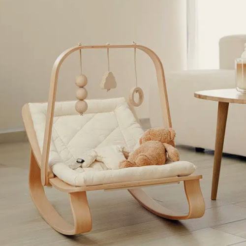LEVO Baby Rocker in natural wood – Charlie Crane Paris