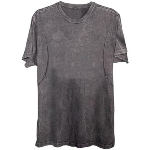 Comfort Breastfeeding Shirts for Women Zip Nursing Tops Causal Distressed Acid Washed Maternity Tees